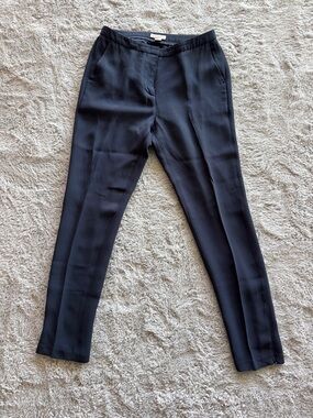 Reiss Black Straight-Leg Pants size 4